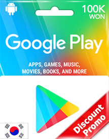 Murah Google Play 100,000WON Gift Card (KR) Discount Promo ...